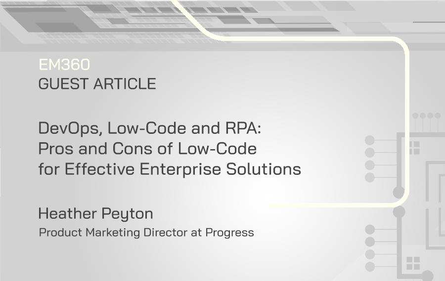 devops, low code, rpa pros and cons