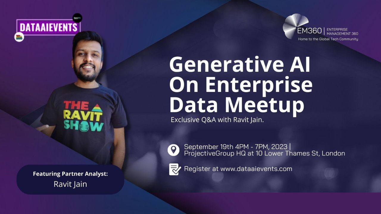 Ravit Jain Generative AI on enterprise data meetup