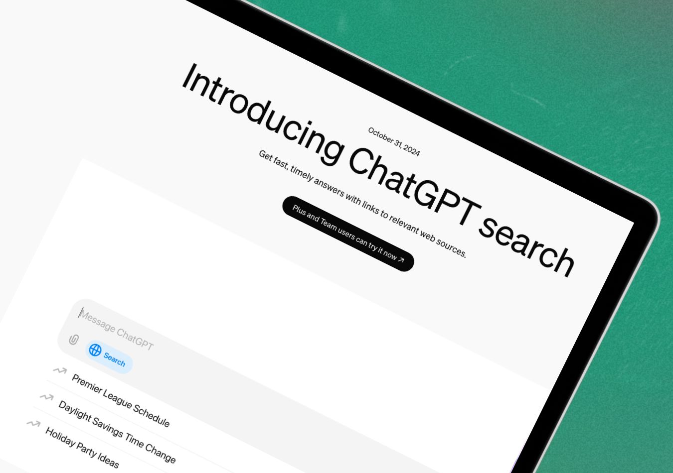 what is chatgpt search?