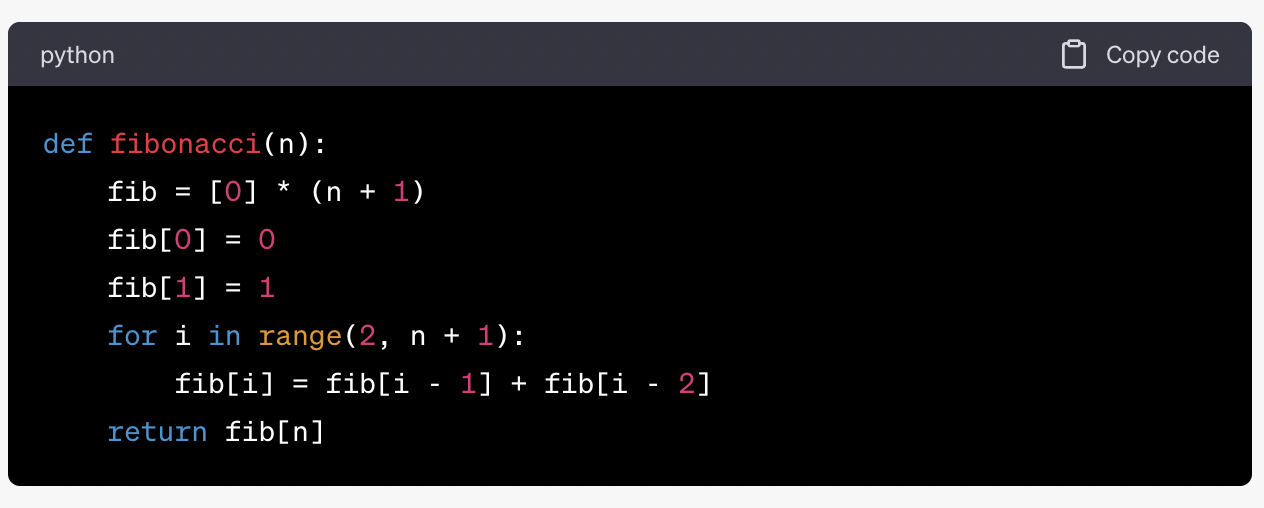 Fibonacci what is dynamic programming