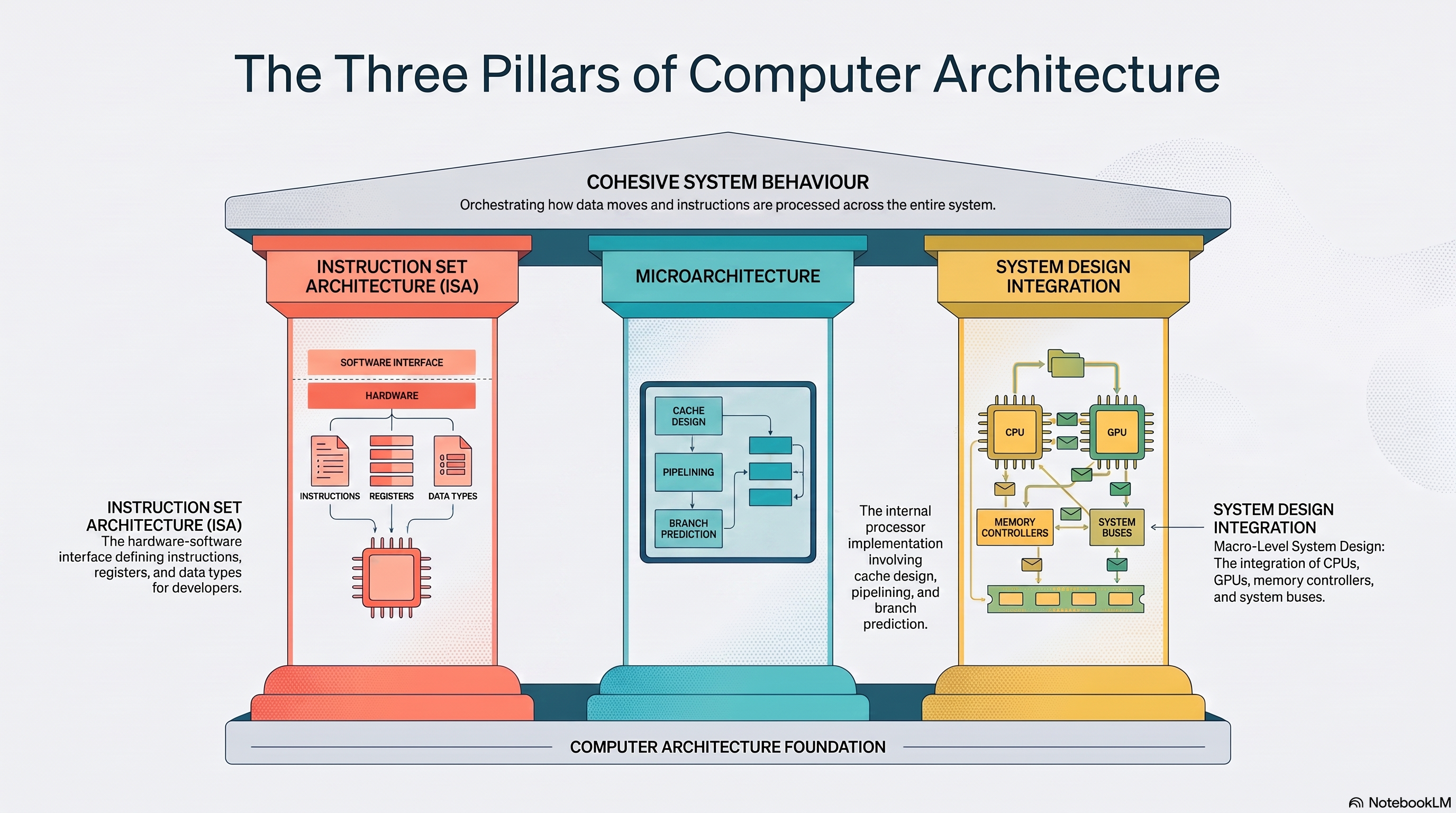 three pillars of computer architecture