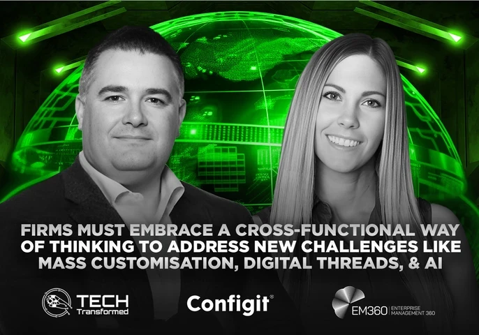 In this episode of the Tech Transformed podcast, Christina Stathopoulos, Dare To Data Founder, talks with Daniel Joseph Barry, VP of Product Marketing at Configit. They talk about Configuration Lifecycle Management (CLM) and its importance in tackling the challenges that manufacturers of complex products face recurrently.