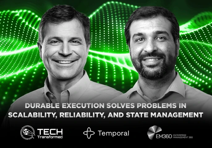 In this episode of the Tech Transformed podcast, host Kevin Petrie, VP of Research at BARC, sits down with Samar Abbas, Co-founder and CEO of Temporal Technologies. They talk about durable execution and its critical role in driving AI innovation within enterprises.