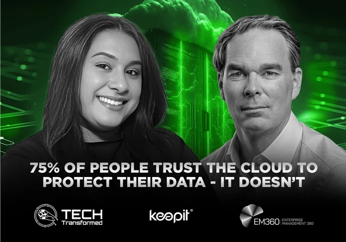 Trisha Pillay and Jan Ursi on Tech Transformed podcast discussing cyber resilience, independent cloud infrastructure, and digital sovereignty for SaaS data protection.