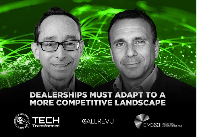 Automotive dealership staff using AI-driven call analytics on computers to improve customer engagement and reduce missed calls.”