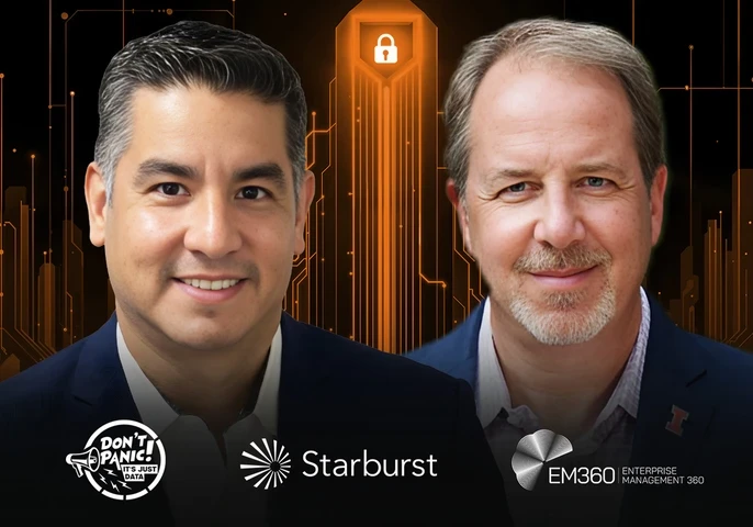 On Don't Panic! It's Just Data podcast episode, learn why the semantic layer is vital for data governance, compliance, and building trusted AI agents at scale with Adrian Estala, VP Starburst and Doug Laney, Author and Data Analyst.