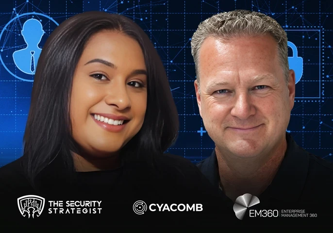 Trisha Pillay and Chris Johnson, CEO of Cyacomb, appear on the EM360Tech Security Strategist podcast discussing how digital evidence is reshaping modern counter-terrorism investigations, focusing on speed, privacy, and data-driven intelligence.