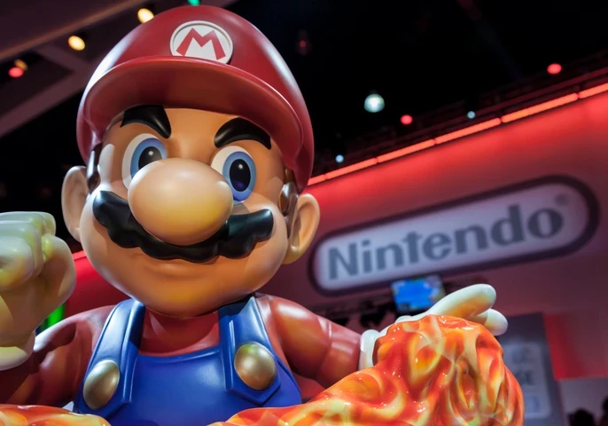 Nintendo Switch 2 console displayed in a retail setting, representing the company’s next-generation gaming hardware amid rising costs and market pressure.