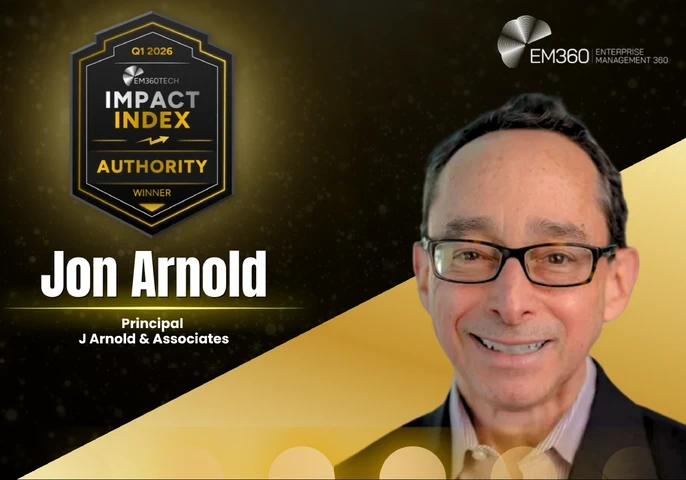 The EM360Tech Authority Award for Q1 2026 goes to Jon Arnold!