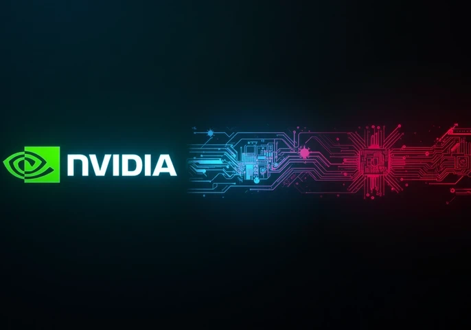AI semiconductor chips displayed alongside Nvidia and Chinese technology branding, illustrating China's shift towards domestic AI chip production and reduced reliance on US suppliers.