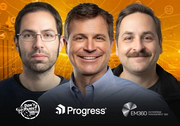 In the recent episode of the Don’t Panic It’s Just Data podcast, host Kevin Petrie, VP of Research at BARC, sat down with Eudald Camprubi, Co-Founder of Nuclia (acquired by Progress) and Software Fellow at Progress and Michael Marolda, Senior Product Marketing Manager, Agentic RAG. 