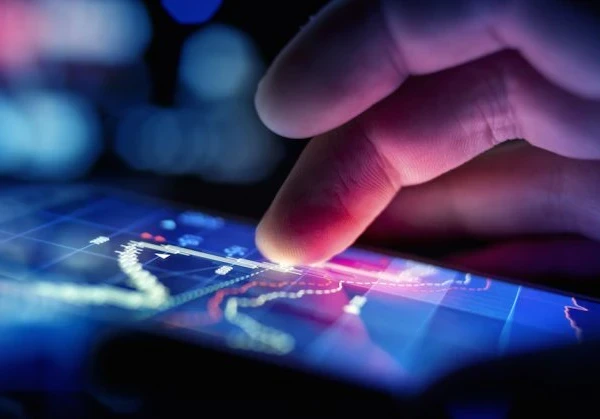 Person using a smartphone
