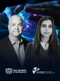 cybersecurity and geopolitics podcast with cyxcel cro, bryan marlatt and em360tech podcast host, shubhangi dua