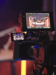 setup for video podcasts