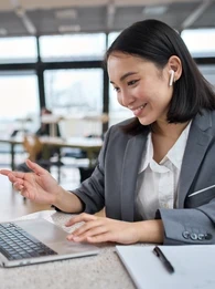 Hybrid working technology in a shared office space