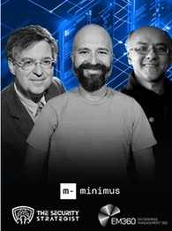 Richard Stiennon of IT-Harvest, John Morello of Minimus, and Murugiah Souppaya of NIST, discussing container security best practices from NIST SP 800-190.