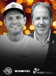 Doug Laney and Nadiem von Heydebrand discussing data and AI impact management on the “Don’t Panic, It’s Just Data” podcast.