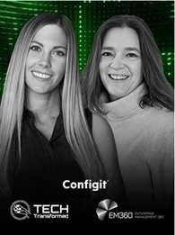 Christina Stathopoulos in conversation with Laura Beckwith, Director of Product Management at Configit, discussing digital threads, product data complexity, and configuration lifecycle management in manufacturing on the Tech Transformed podcast.