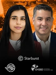 Starburst VP Adrian Estala explains how AI is replacing traditional BI dashboards. Learn about the shift to governed data products and why CIOs must embrace AI Agents now on the Don't Panic Its just Data podcast with Shubhangi Dua, EM360Tech