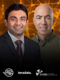 In the recent conversation on the Don’t Panic It’s Just Data podcast, host Herb Blecher, Research Director, Data and Analytics, Enterprise Management Associates (EMA), sat down with guest Manish Andhy, Financial Services AI & Industry Executive at Teradata.