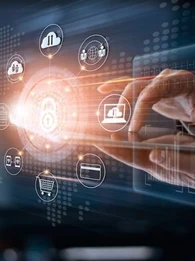 image showing someone working on data