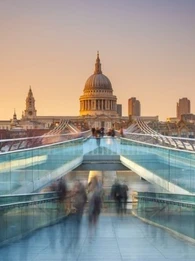 St Paul's Cathedral at sunset