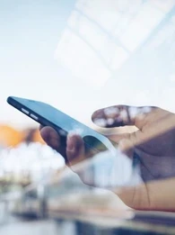 person using a smartphone