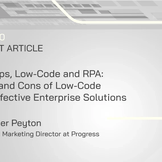 devops, low code, rpa pros and cons