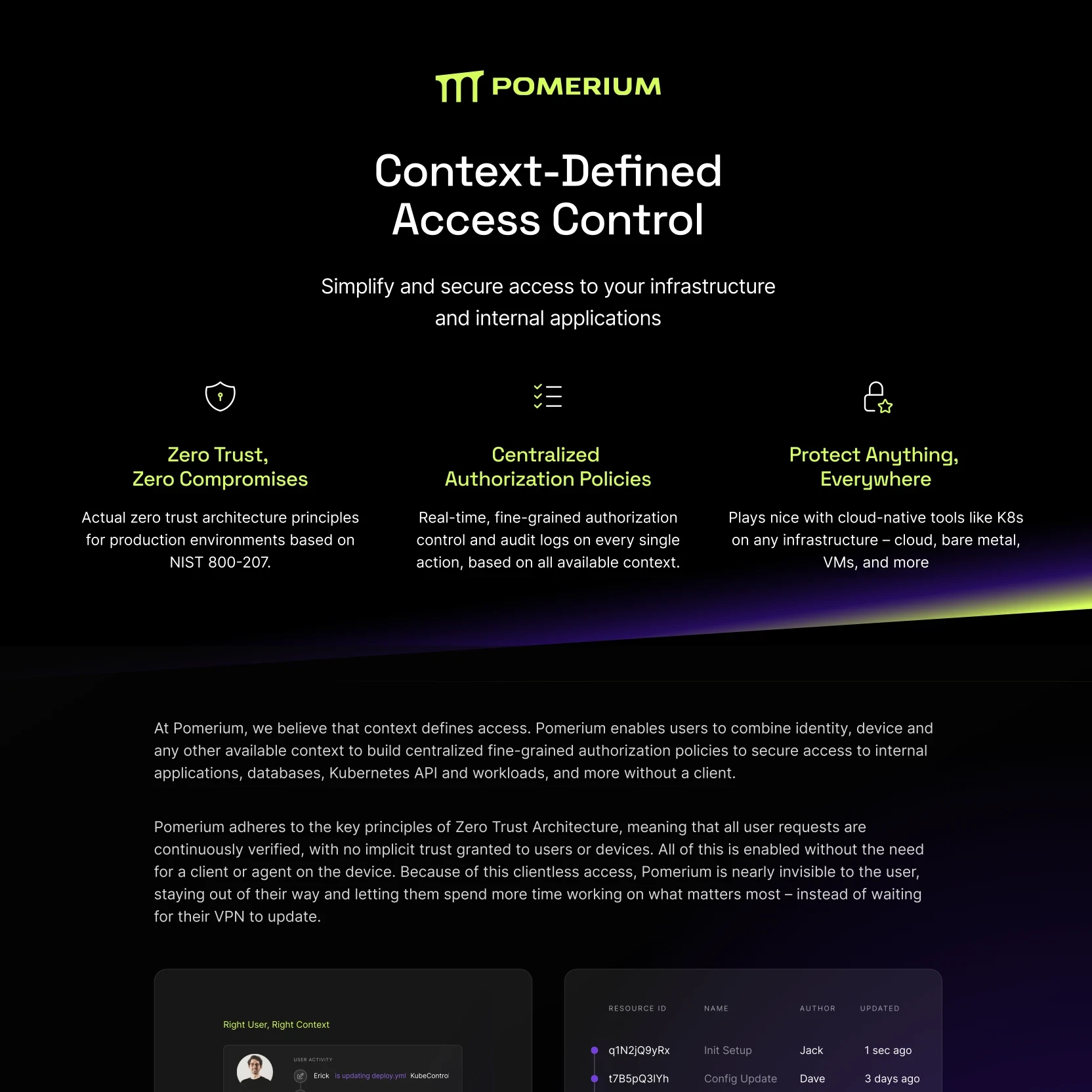 pomerium one pager 