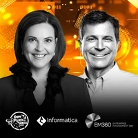 Amy Horowitz, Group VP at Informatica, and Kevin Petrie, VP of Research at BARC, in discussion about responsible AI and trusted data for enterprise technology.