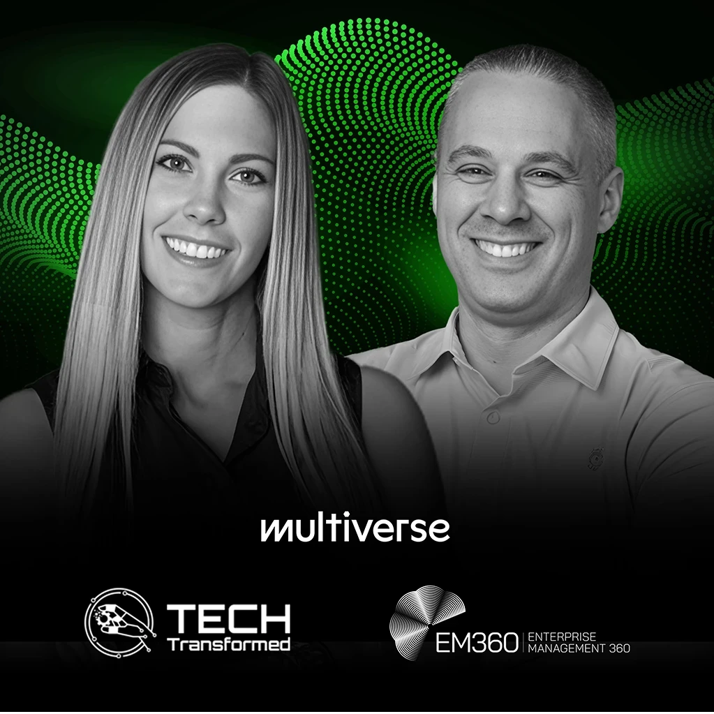 Christina Stathopoulos interviewing Gary Eimerman of Multiverse on the Tech Transformed podcast about AI-ready employees and skills-first training.
