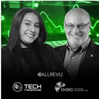 Tech Transformed podcast interview with Trisha Pillay and Sean Barrett, CIO at CallRevu, discussing trust and transparency in automotive dealership communication.