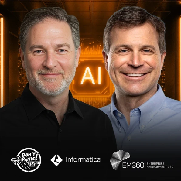 Kevin Petrie, VP of Research at BARC, and Nathan Turajski, Senior Director of Product Marketing at Informatica, discussing AI adoption and data governance insights from the 2026 CDO Insights Report.