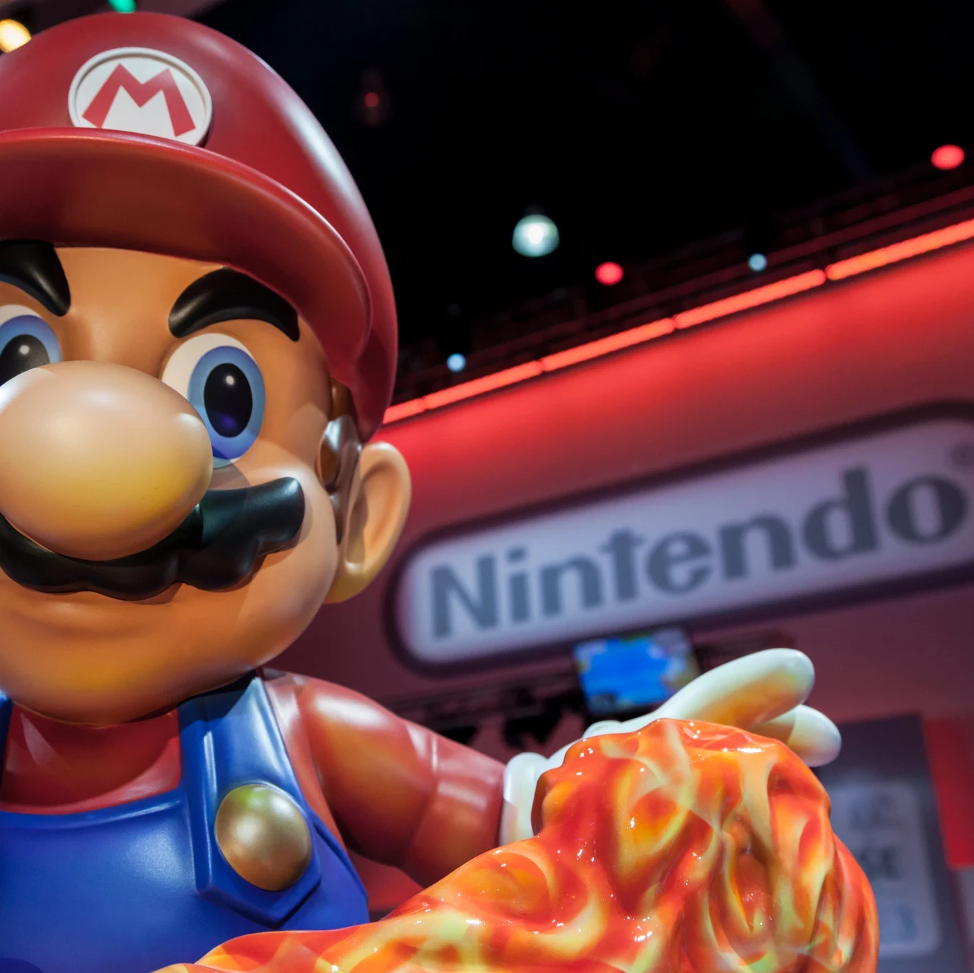 Nintendo Switch 2 console displayed in a retail setting, representing the company’s next-generation gaming hardware amid rising costs and market pressure.
