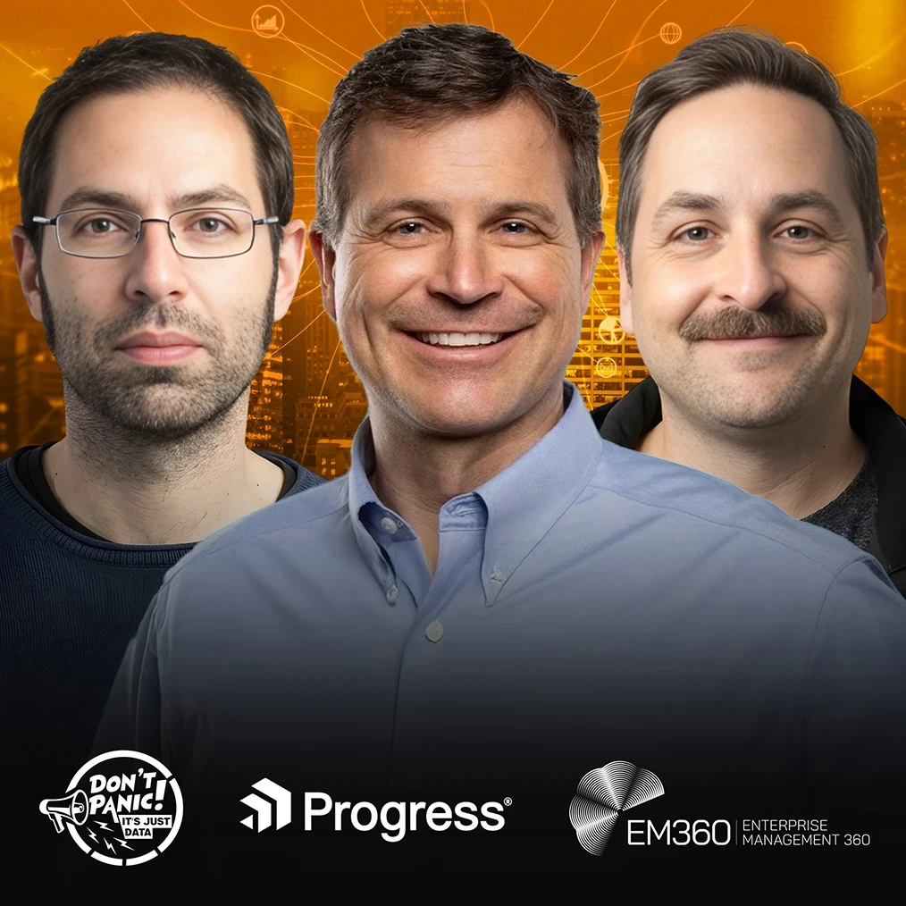 In the recent episode of the Don’t Panic It’s Just Data podcast, host Kevin Petrie, VP of Research at BARC, sat down with Eudald Camprubi, Co-Founder of Nuclia (acquired by Progress) and Software Fellow at Progress and Michael Marolda, Senior Product Marketing Manager, Agentic RAG. 