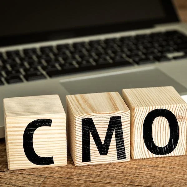 wooden blocks spelling out CMO