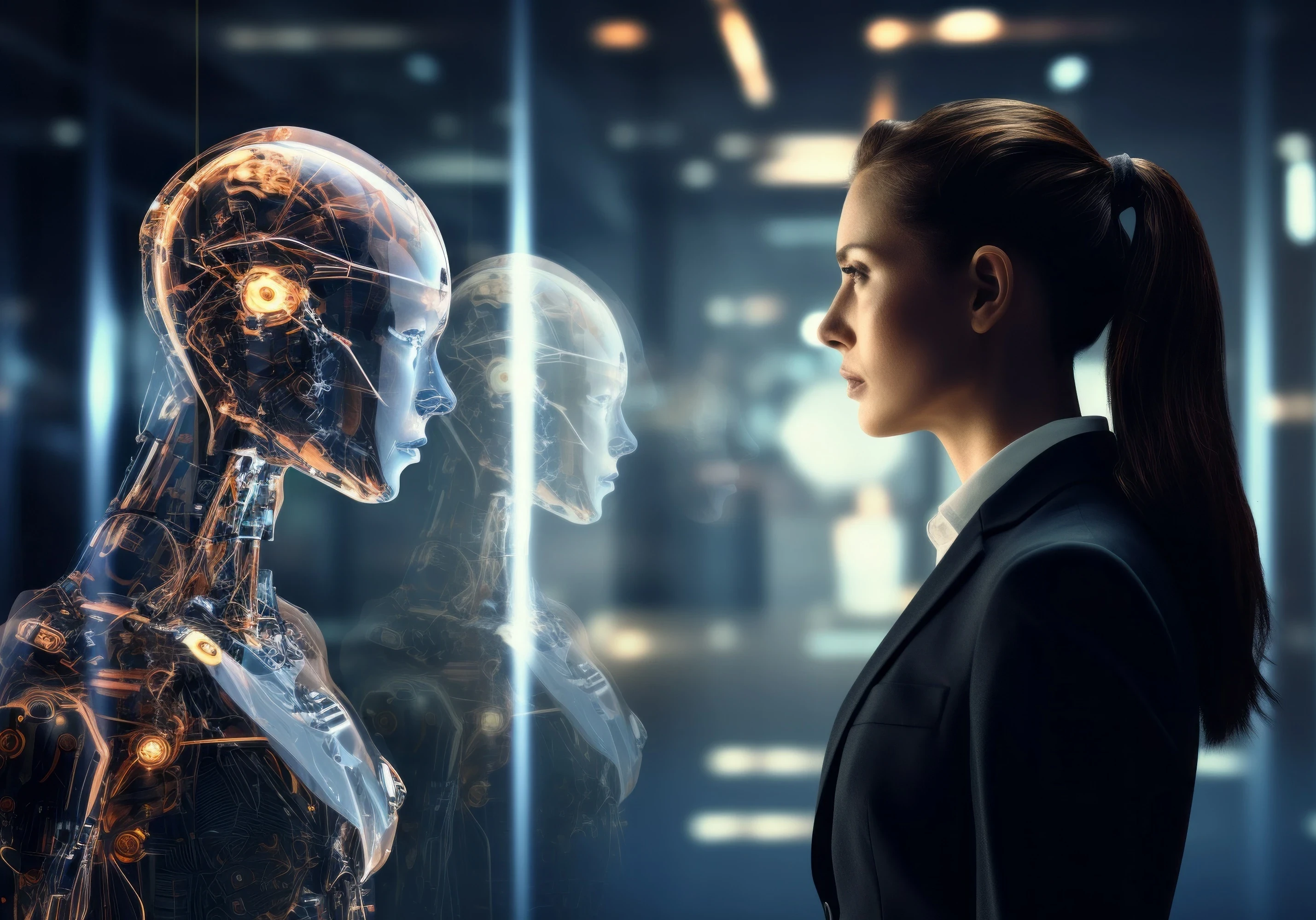 human vs artificial intelligence (AI)